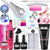 Kit Alongamento Polygel Poligel Unhas Completo Cabine Brinde