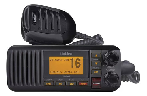 Radio Vhf Maritimo Uniden Solara Um385bk C/nf