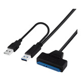 Cable Adaptador Doble Usb 3.0 A Sata Disco Duro 2.5 Hdd Sdd