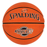 Spalding Sgt Neverflat Hexagrip - Balón De Baloncesto Para. Color Naranja