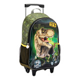 Mochila Rodinha Escolar Infantil T Rex Zone