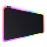 Mouse Pad Gamer Borda Iluminada Led Rgb 7 Cores 80cmx30cm