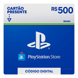 Psn Gift Card Playstation Ps4 E Ps5 Cartao R$ 500 Reais Br