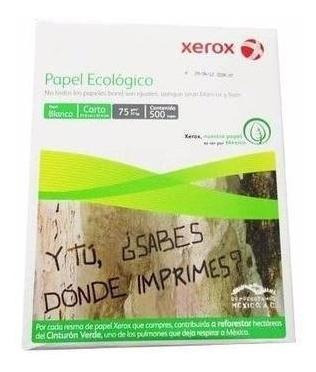 Papel Bond Blanco Ecologico T/carta 8.5x,xer 3m2010