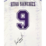 Jersey Autografiado Hugo Sánchez Real Madrid 1995 Kelme Home