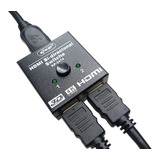 Chaveador Switch Splitter Hdmi 2x1 E 1x2 Bi-direcional 2k/4k