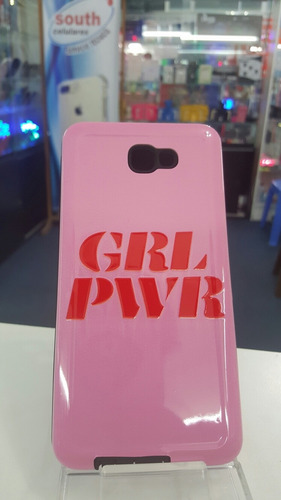 Funda Reforzada  Para Samsung J7 Prime Girl Power Rosa