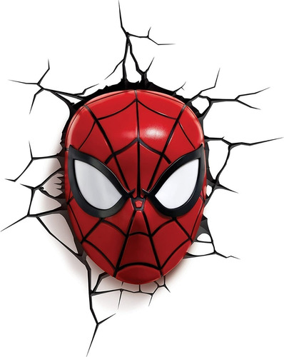 Luminaria Marvel Spiderman 3d