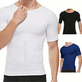 Camiseta Faja Para Hombre Reductora Modeladora Playera 3 Pzs