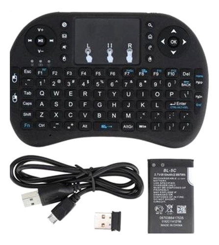 Mini Teclado Usb Smart Para Tv Led Sem Fio Recarregavel