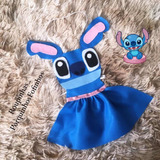 Vestido Roupa Pet Para Coelho Stich