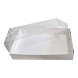 10 Caixas Para Bombom Doce Tampa Transparente 8x13x3,5 Tr2