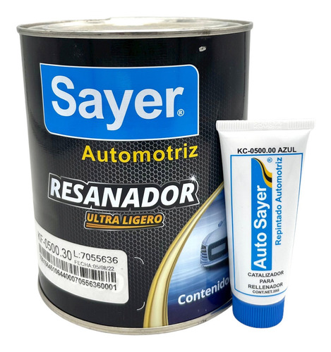 Kit Resanador Automotriz Ultraligero Sayer Kf-0500 1 Ltr