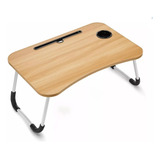 Mesita Plegable Cama Escritorio Portátil Laptop Porta Vaso