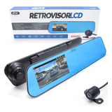 Dvr Automotivo Retrovisor Câmera Monitor Grava Filma Viagens