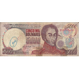 Venezuela 5000 Bolivares 6 Agosto 1998