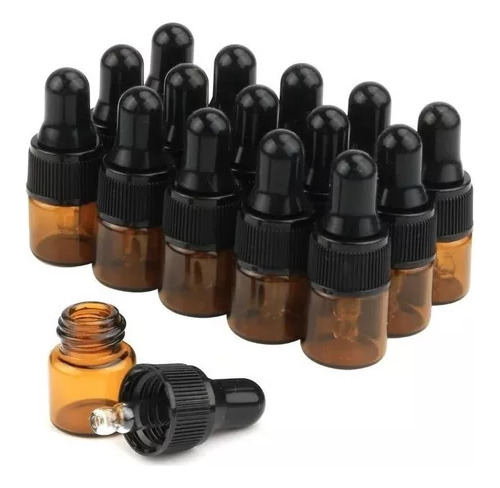 Botellas De Vidrio Ámbar De 3 Ml Para Muestra De Óleos Ess,