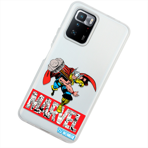 Funda Para Xiaomi Thor Marvel Con Tu Nombre