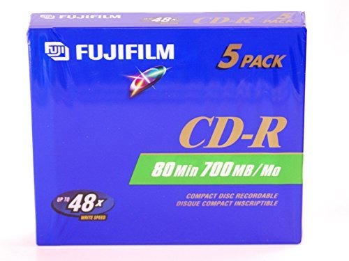 Fujifilm 5 pack Cd-r  48 x 700 mb