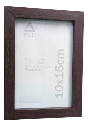 Porta Retrato Vertigo 10x15 Mdf1015 Madera Box Nogal