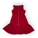 Vestido Tommy Hilfiger De Mujer Talla 10 Color.rojo Cierre D