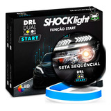 Fita Led Drl Farol Seta Sequencial Efeito Start Dual Color