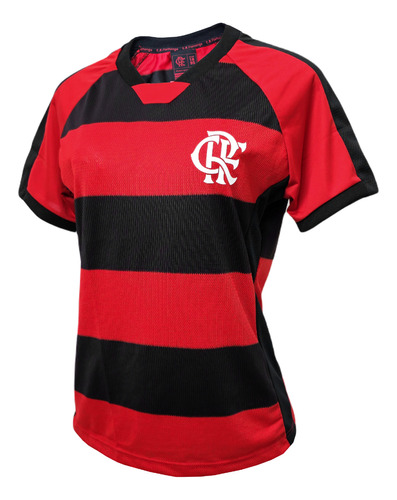 Camisa Flamengo Baby Look Dean Rubro-negro Oficial