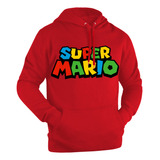 Buzo Canguro Super Mario Bros Princesa Peach Luigi Unisex