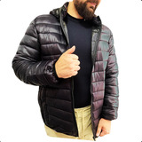 Jaqueta Puffer Masculina Corta Vento Blusa Capuz Removível 