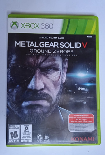 Metal Gear Solid V Ground Zeroes Xbox 360 Seminuevo : Bsg