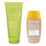 Kit Bioderma Protetor Facial Fps50 Nude + Sabonete Líquido