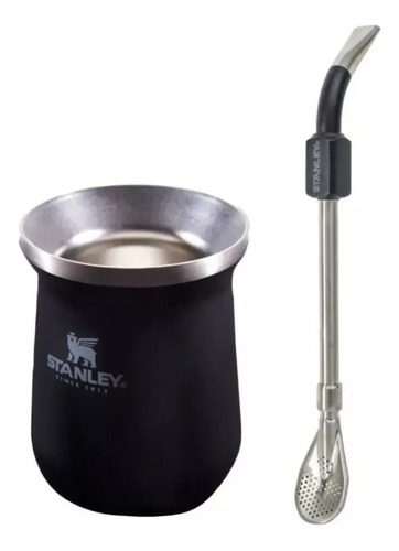 Mate Stanley Clasico Con Bombilla Negro