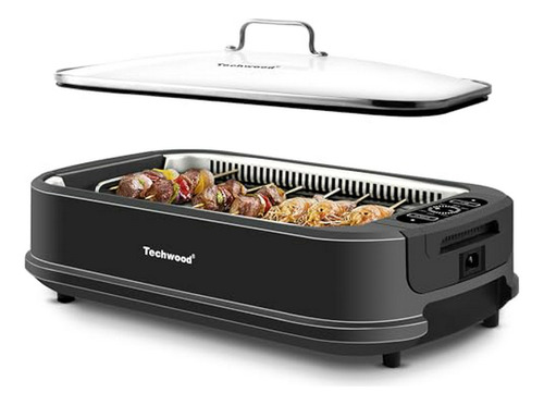 Parrilla Eléctrica Sin Humo Techwood 1500w.