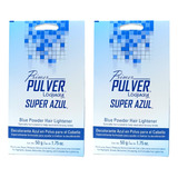 Polvo Decolorante Pack 2pz Super Azul  50g Loquay