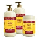  Kit Tutano Bio Extratus - Shampoo + Cond + Banho Creme 1l