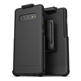 Funda Para Samsung Galaxy S10, Negro/ultradelgada/soporte