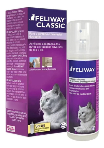 Feliway Classic Spray 60ml Ceva Feromonio Comportamental