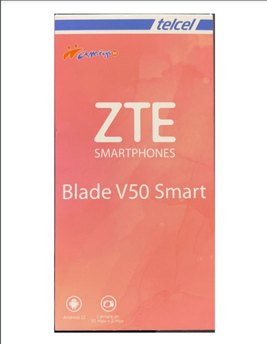 Zte V50 Smart 128gb 4gb Ram Negro