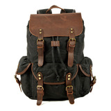 Mochila De Lona Retro Pull Rope For Hombre