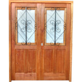 Puerta De Madera 160 X 200  Estilo Colonial 