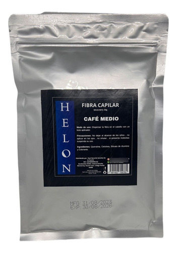 Helon Fibras Capilares Refil 100 Gr Calvicie, Cafe Medio