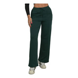 Calça Moletinho Feminina Wide Leg Pantalona Cós Alto Flare