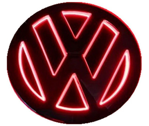 Logo Led Volkswagen 5d Rojo Vw