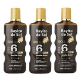 Aceite Solar Rayito De Sol Fps6 195 Ml Bronceador X3