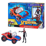 Marvel Spider Man: Spider Mobile Y Miles Morales Figura 6 Pu
