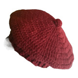 Boina Crochet De Lana De Adulto Gorro Invierno