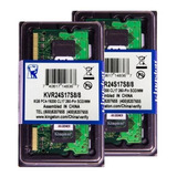 Memória Kingston Ddr4 8gb 2400 Mhz Notebook - Kit C/30