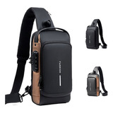 Bolsa Deportiva Antirrobo Para Hombre Con Carga Usb