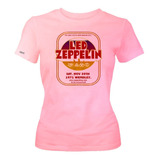 Camiseta Led Zeppelin Banda Rock Metal Dama Mujer Ikrd