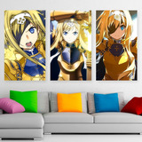 Cuadros Alice Sword Art Online  Art Promo X3 De 80x50cm